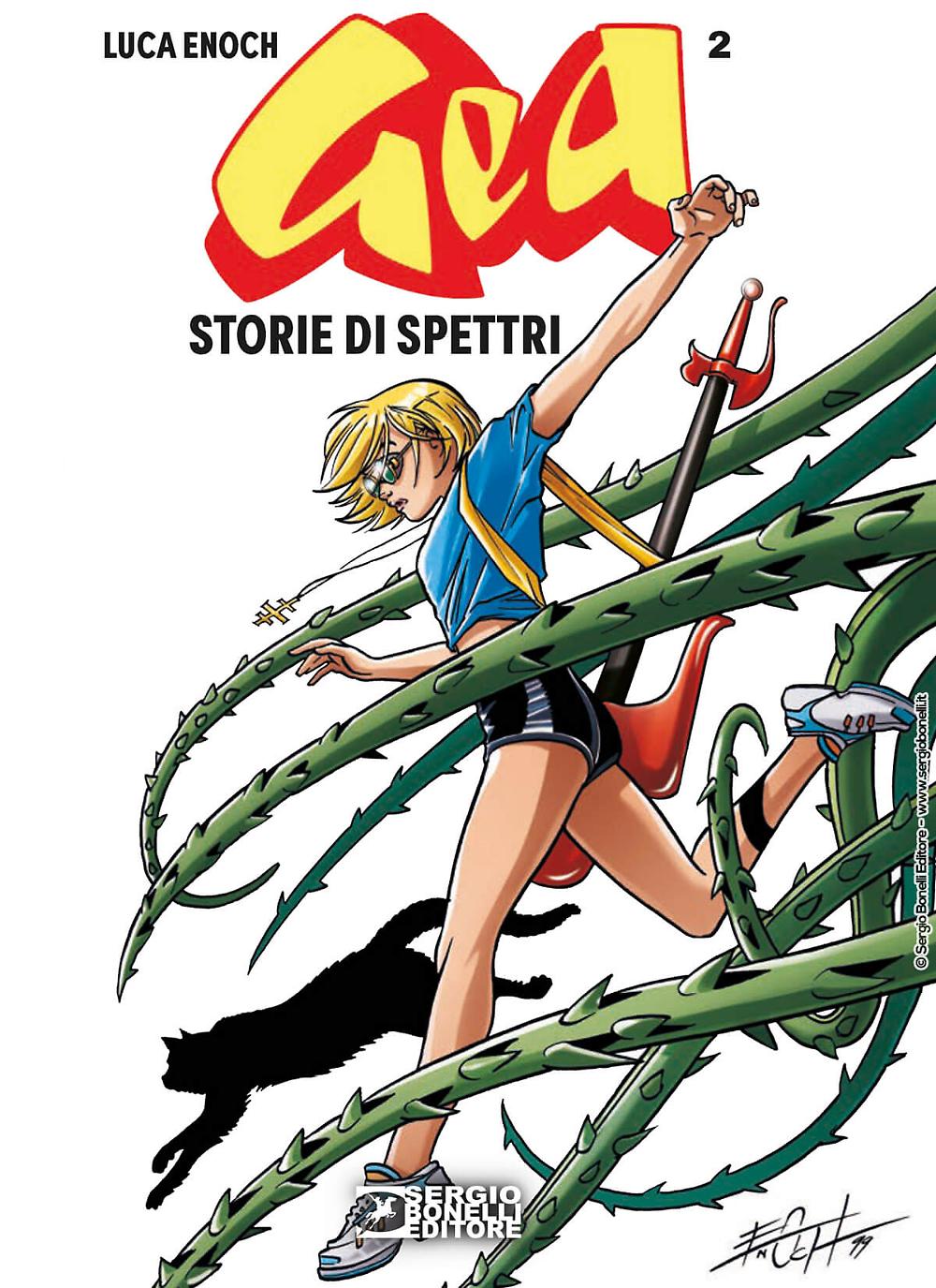 GEA 2. STORIE DI SPETTRI NUOVA EDIZIONE Torna in fumetteria e libreria dal 5 luglio, in veste completamente nuova ispirata all’universo manga, il secondo episodio del fantasy adolescenziale ideato da Luca Enoch