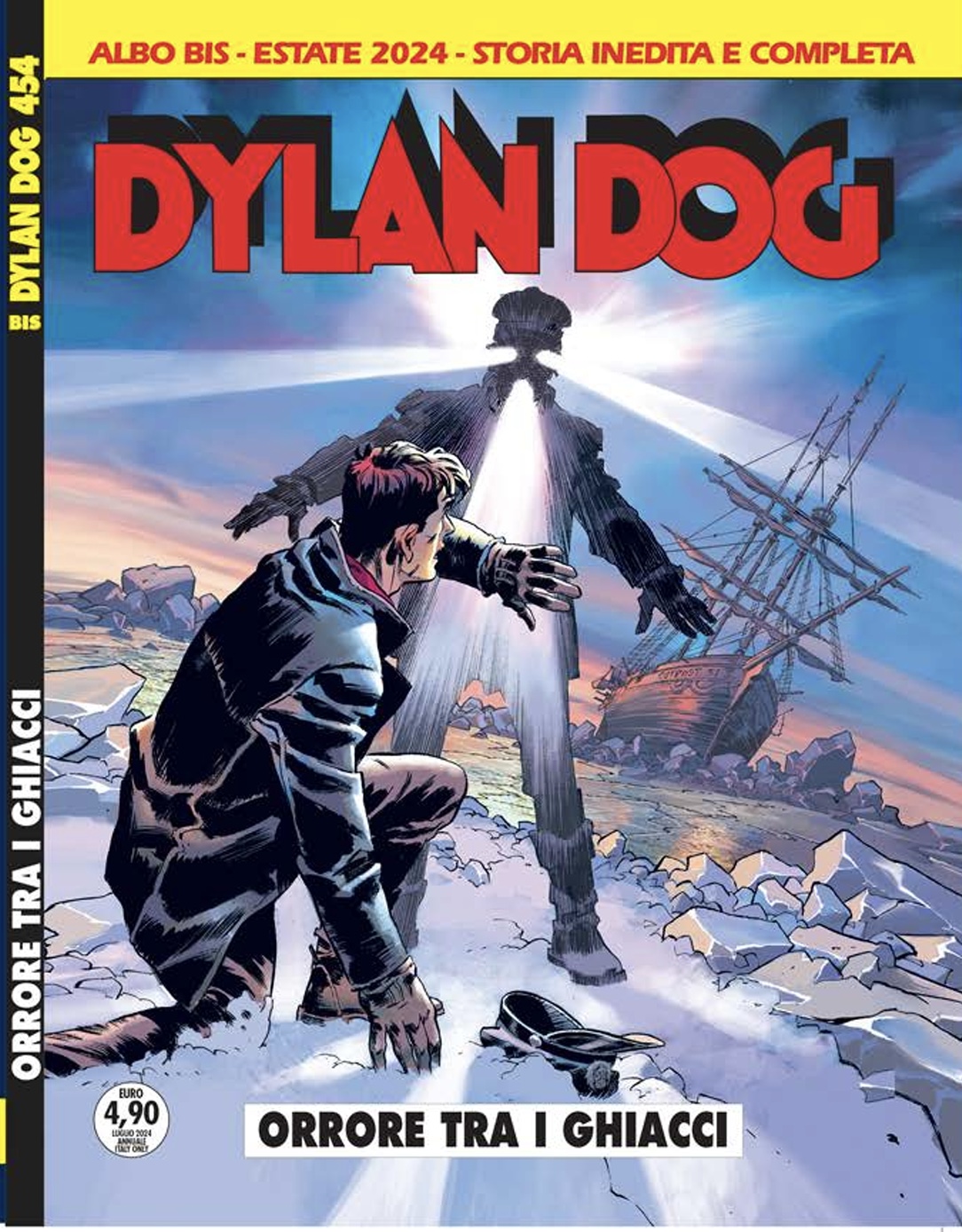 DYLAN DOG N° 454 BIS. ORRORE TRA I GHIACCI. IL PRIMO BIS ESTIVO DEDICATO AI MONDI IMMAGINARI DEI WHAT IF…? È UN INCUBO GELIDO, DI TENEBRE E GHIACCIO…