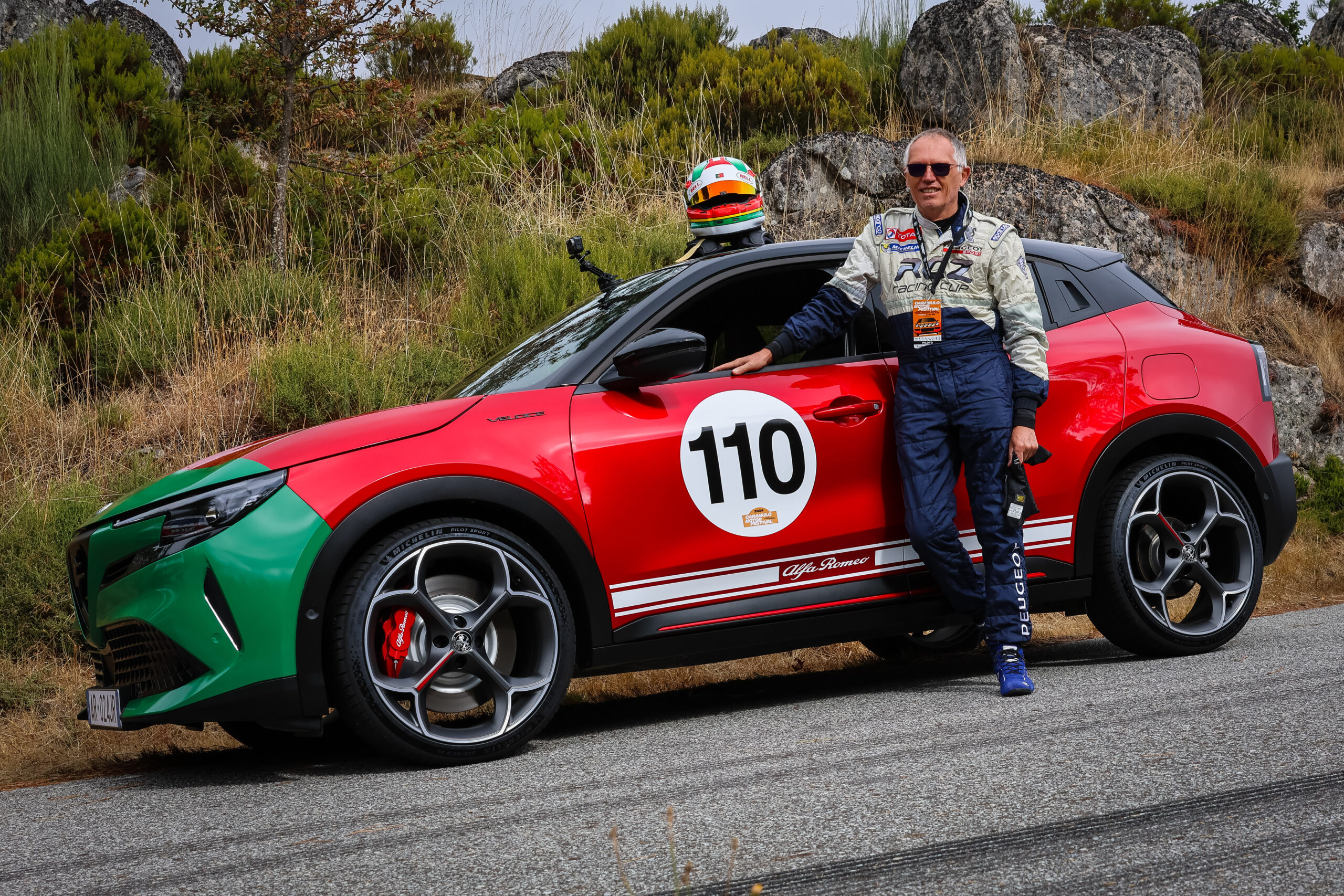 Carlos Tavares  al volante dell’Alfa Romeo Junior 280 Veloce al Caramulo Motorfestival