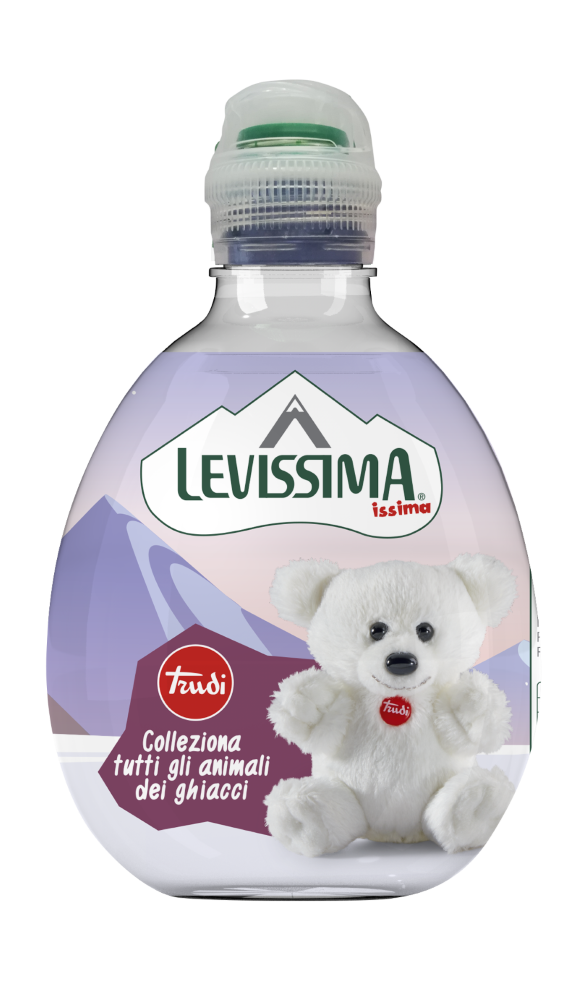 ARRIVA LA LIMITED EDITION DI ISSIMA X TRUDI CON GLI ANIMALI DEI GHIACCI. Dall’orso bianco al pinguino, fino alla balena, i peluches degli animali dei ghiacci di Trudi sono i protagonisti  dell’ultima Limited Edition Levissima Issima, la bottiglia d’acqua pensata per i più piccoli con tappo salvagoccia